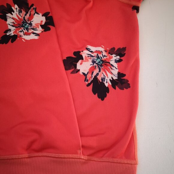 Lululemon Athletica Ladies Size 2 Full Zip Orange with Flower Pattern Hoodie - Picture 7 of 16